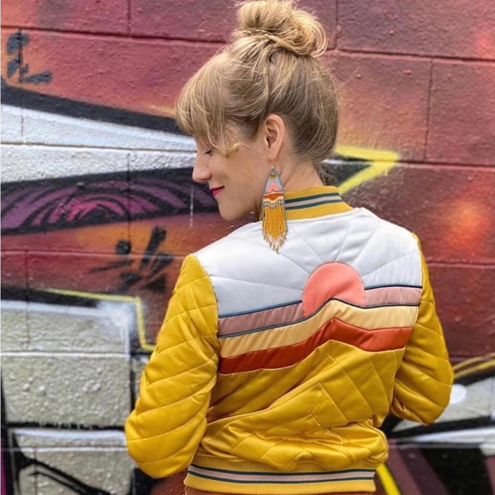 Rock Couture Dolly Western Mustard Bomber Jacket